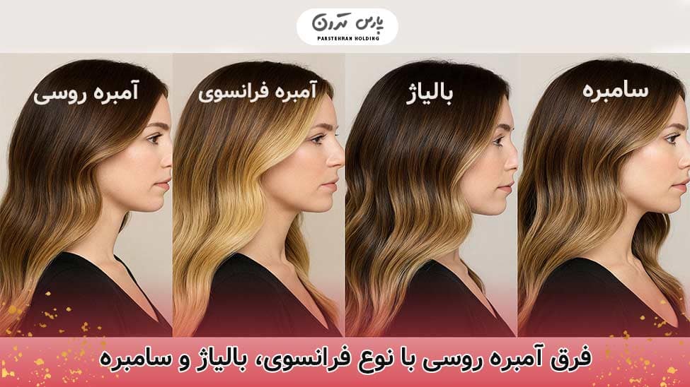 what is russian ombre2 فرق آمبره روسی با نوع فرانسوی، بالیاژ و سامبره
