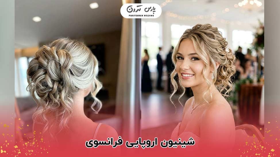 European French chignon for blond hair 1 European French chignon for blond hair