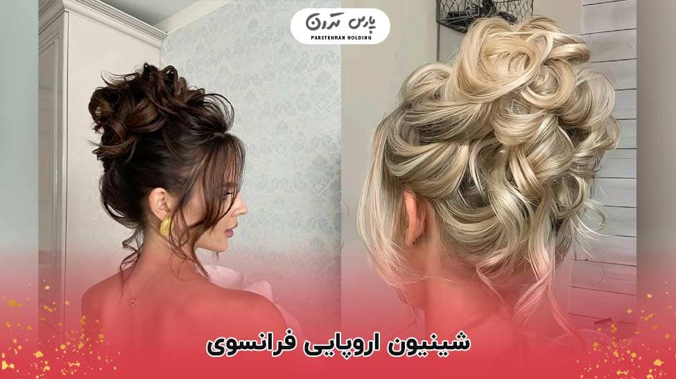 European French chignon شینیون اروپایی فرانسوی