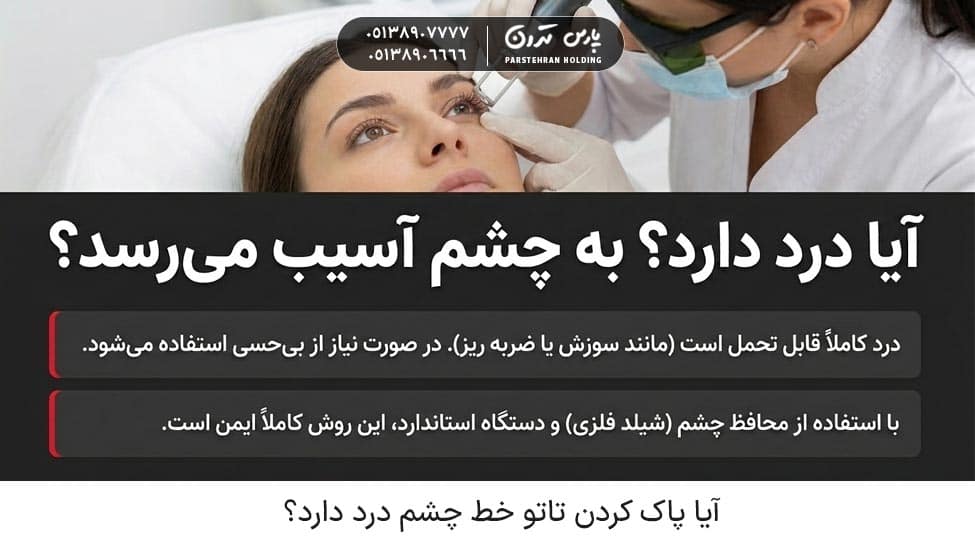 Does removing eyeliner tattoo hurt آیا پاک کردن تاتو خط چشم درد دارد؟