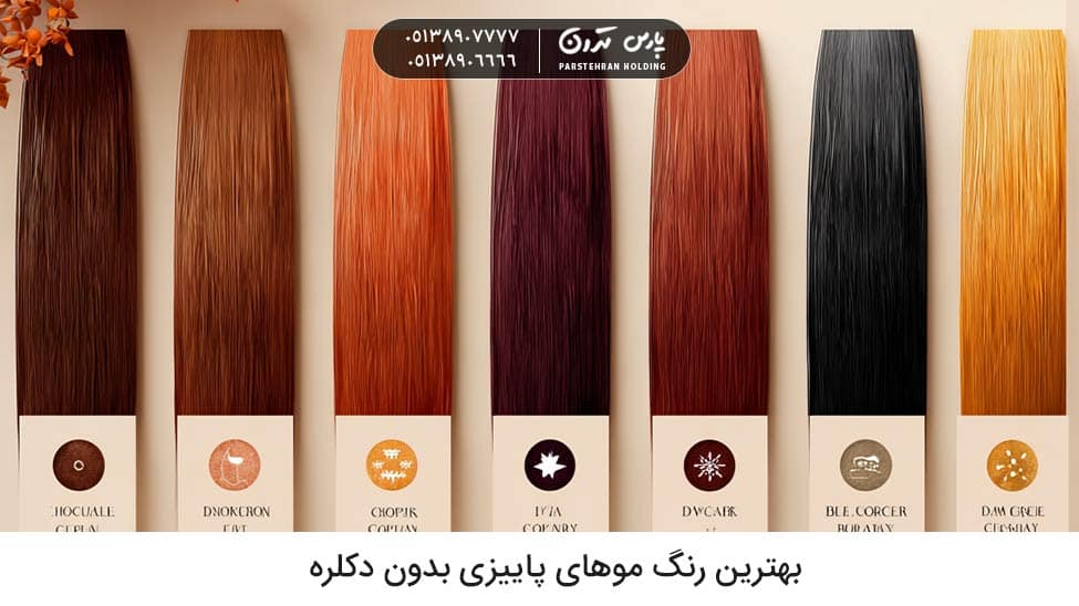 The best fall hair color without bleach انواع رنگ مو پاییزی بدون دکلره
